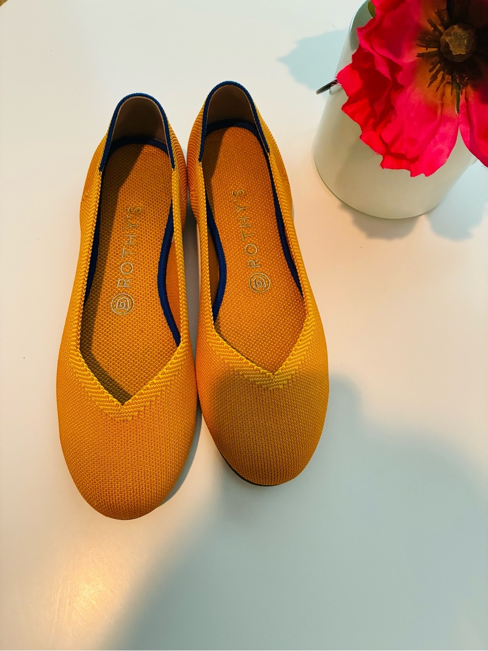Rothy's Mustard Yellow Flats